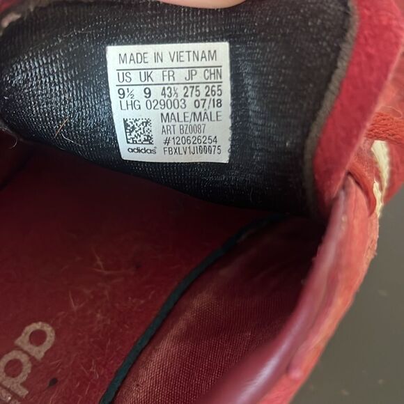 Men 9.5 US  Adidas Originals Campus Leather Suede Bur Dy Bz0087 - Picture 5 of 11